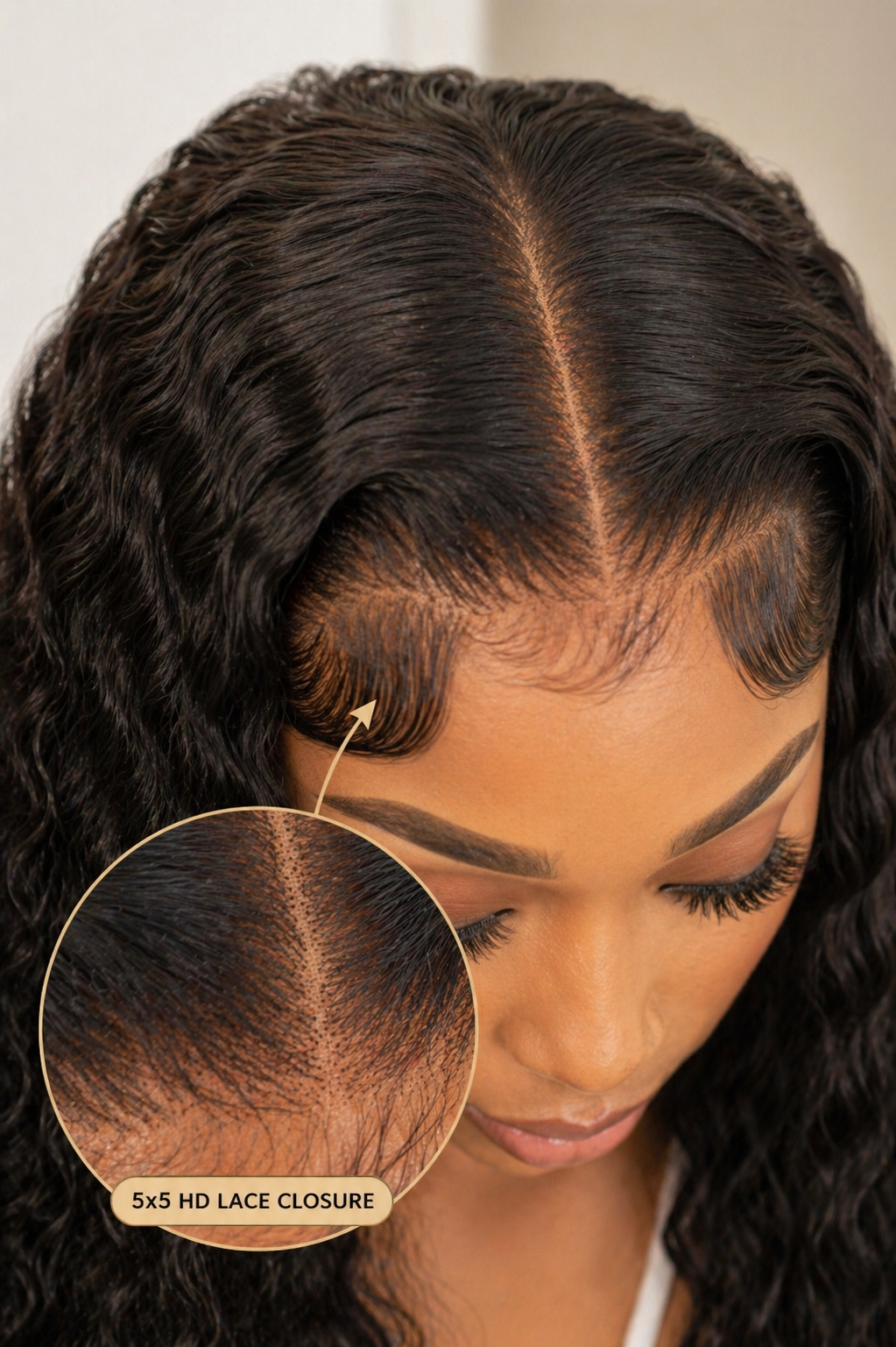 HD Lace 5x5 "Diva" Deep Wave Closure ~ Platinum Collection | Diva Melt