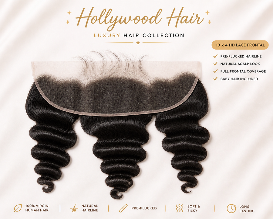 HD Lace 13X4 "LOLA" Loose Wave Frontal ~ Platinum Collection | Brazilian Virgin Hair