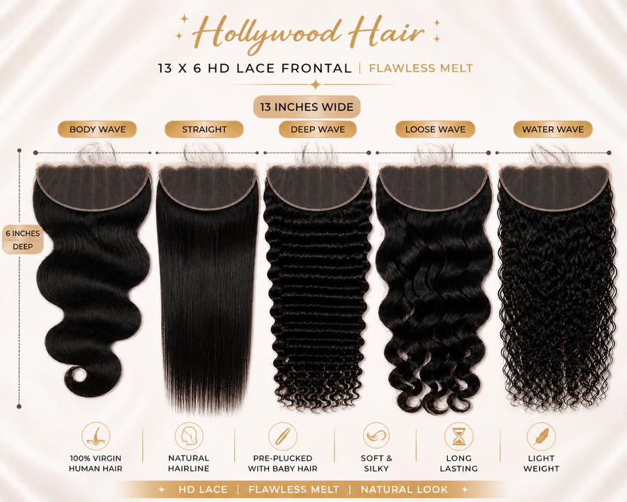 Platinum HD Lace 13x6 FRONTALS ~Flawless Melt~Brazilian Hair