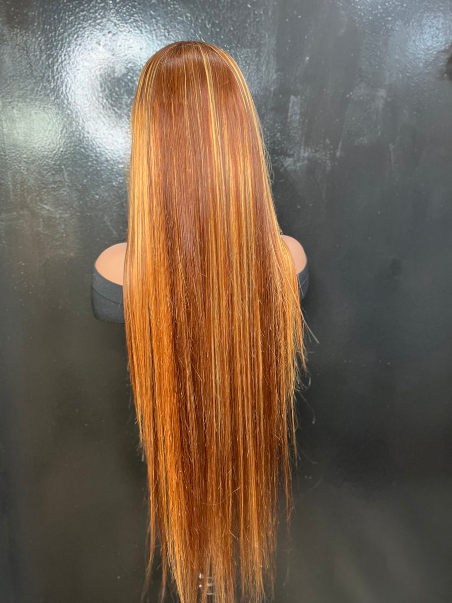 HD Lace 5x5 “Starlet” Custom Colored P4/27 Straight Wig ~ Platinum Collection | Shiny Silky Finish