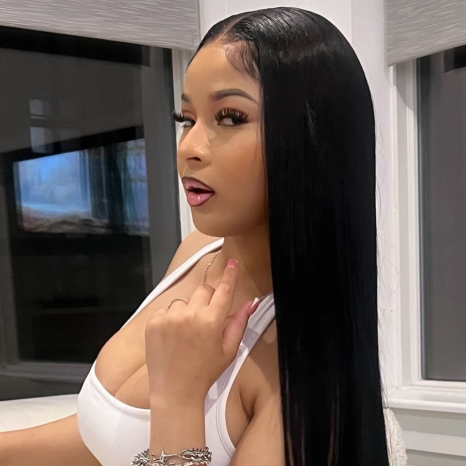HD Lace 13x4 "Starlet" Straight Frontal+3 Bundle Deal~Platinum Collection|| Ultra Silky Straight Finish