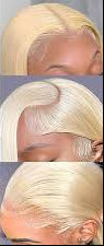 Platinum HD Lace 13x4 Blonde "Starlet" Straight Frontal + 3 Bundle Deal -( 613) Ultra Silky Finish