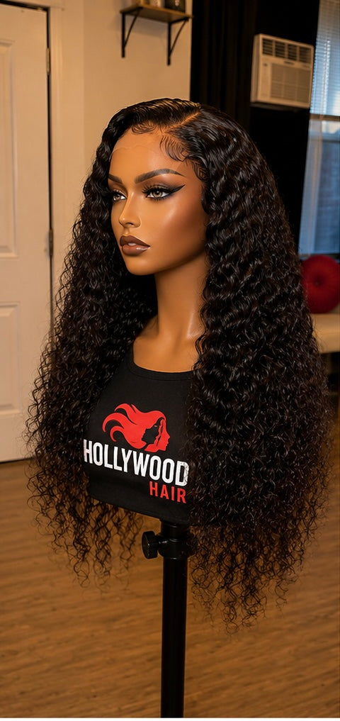HD Lace 13x4 "Diva" Deep Wave Frontal Wig~ Platinum Collection | Diva Curly Finish