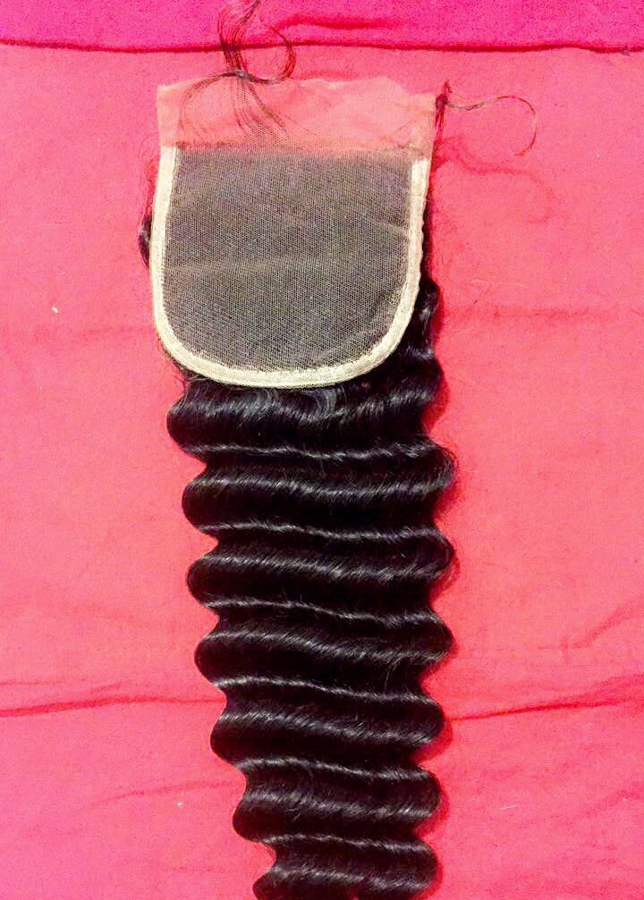 BRAZILIAN "DIVA" DEEP WAVY 5X5 HD CLOSURE