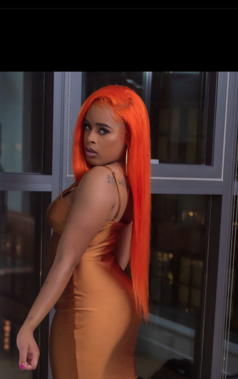 STARLET STRAIGHT "ORANGE YOU GLAD TO SEE ME" 13x4 FRONTAL WIG