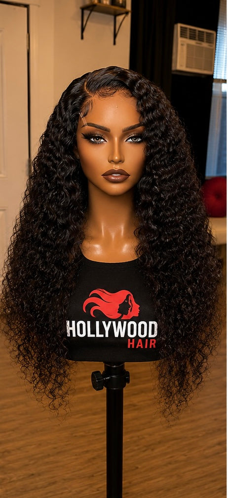 Platinum HD Lace 13x4 "Diva" Deep Wave Frontal Wig-Diva Curly Finish