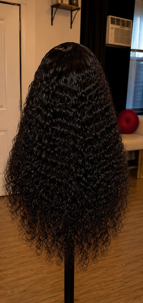 HD Lace 5x5 "Diva" Deep Wave  Closure Wig ~ Platinum Collection | Curly Glam Finish