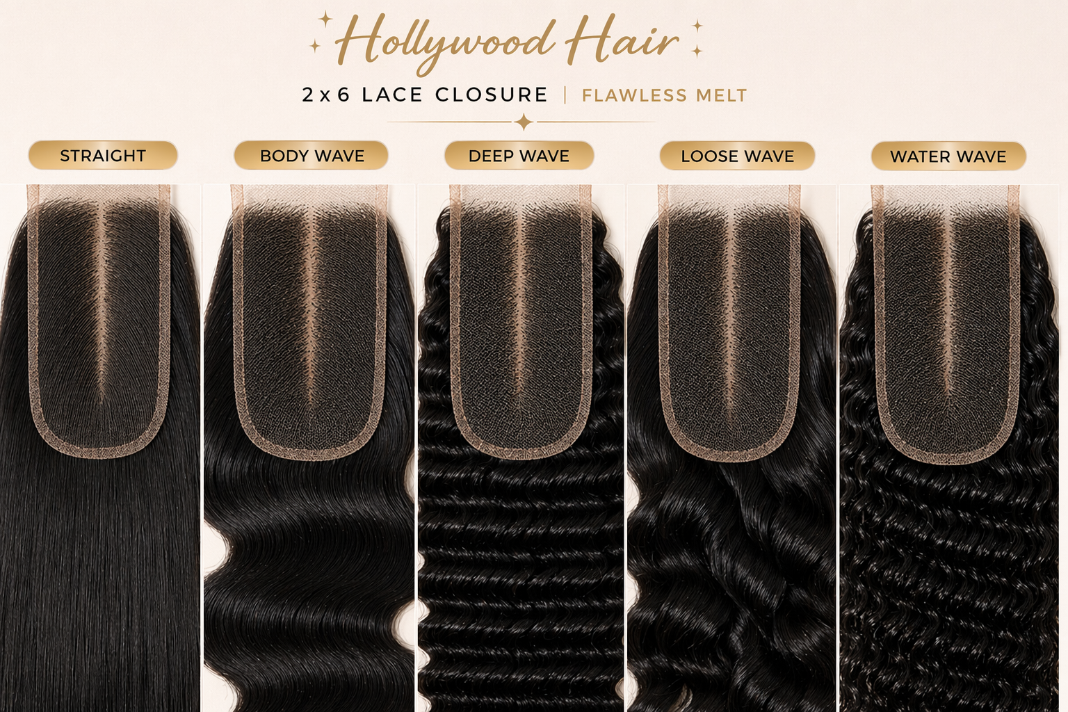 HD Lace 2x6 Closures ~ Flawless Melt~Platinum Collection | Brazilian Virgin Hair